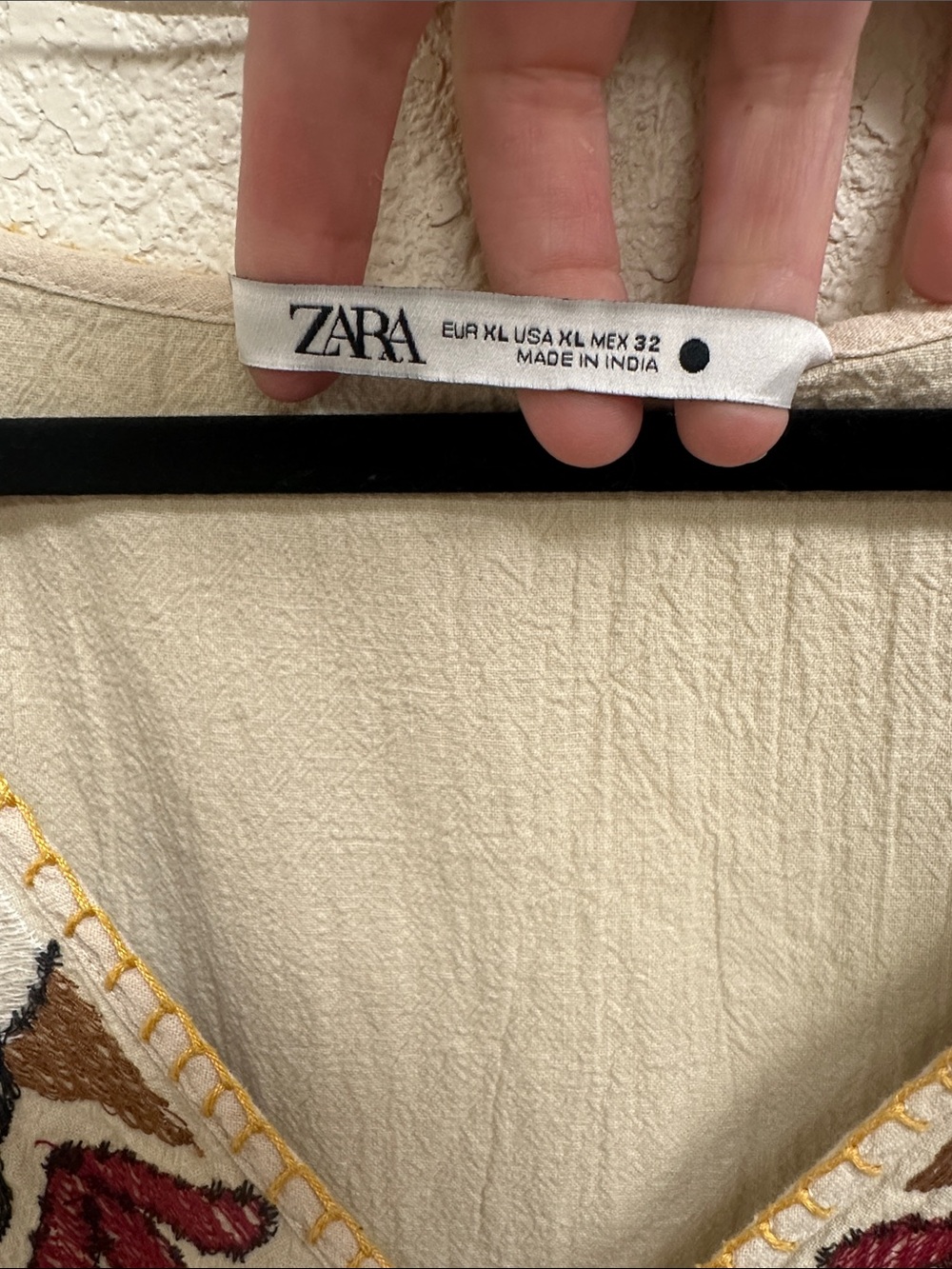 Zara Embroidered Bohemian Tunic Dress - Picture 3 of 5